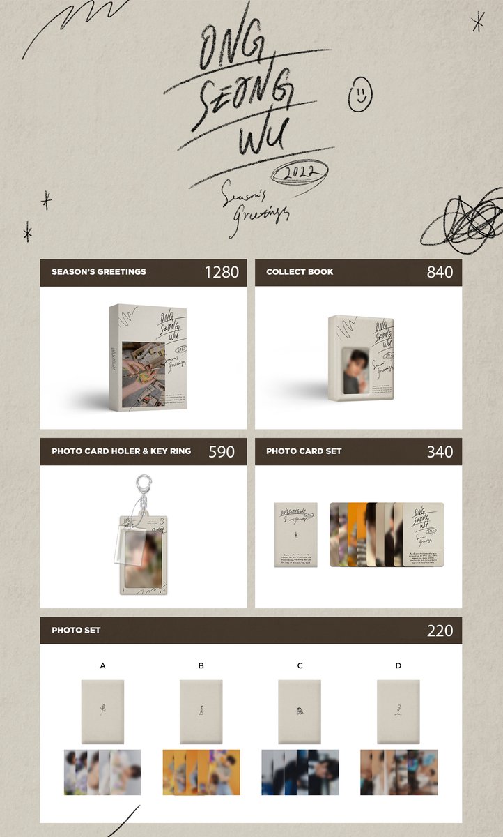 [PRE-ORDER] "ONG SEONGWU" 2022 SEASON'S GREETINGS

🎨SEASON'S GREETINGS 1280 (2 รอบ)
🐱ของอื่นๆราคารอบเดียวตามภาพ

📅12 ธ.ค. 2564 12.00 น.
🚚90/110, สยาม/เวสเกต
📍 forms.gle/txrX2zANexfd8P…

#ตลาดนัดwelo #ตลาดนัดองซองอู