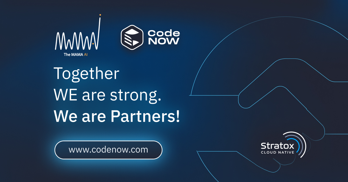 CodeNowCom's tweet image. We are proud to welcome The MAMA AI as our new Customer/Partner for CodeNOW
An interesting interview between us and the Co-CEO Jakub (Kuba) Krchak @gkg_cz from The MAMA AI will be published soon on our Website.
#themamaai #mamaai #CodeNOW #partnership