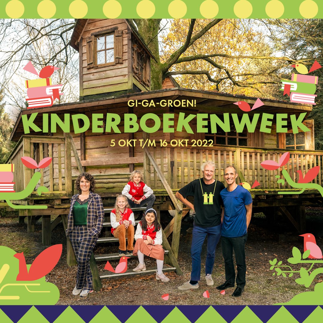 NIEUWS! De auteurs en het thema van de Kinderboekenweek 2022 zijn bekend! Lees meer via kinderboekenweek.nl

#gigagroen #Kinderboekenweek2022 #watisjouwvolgendeboek #NS #marijetolman #terrydenton #andygriffith #leesteam