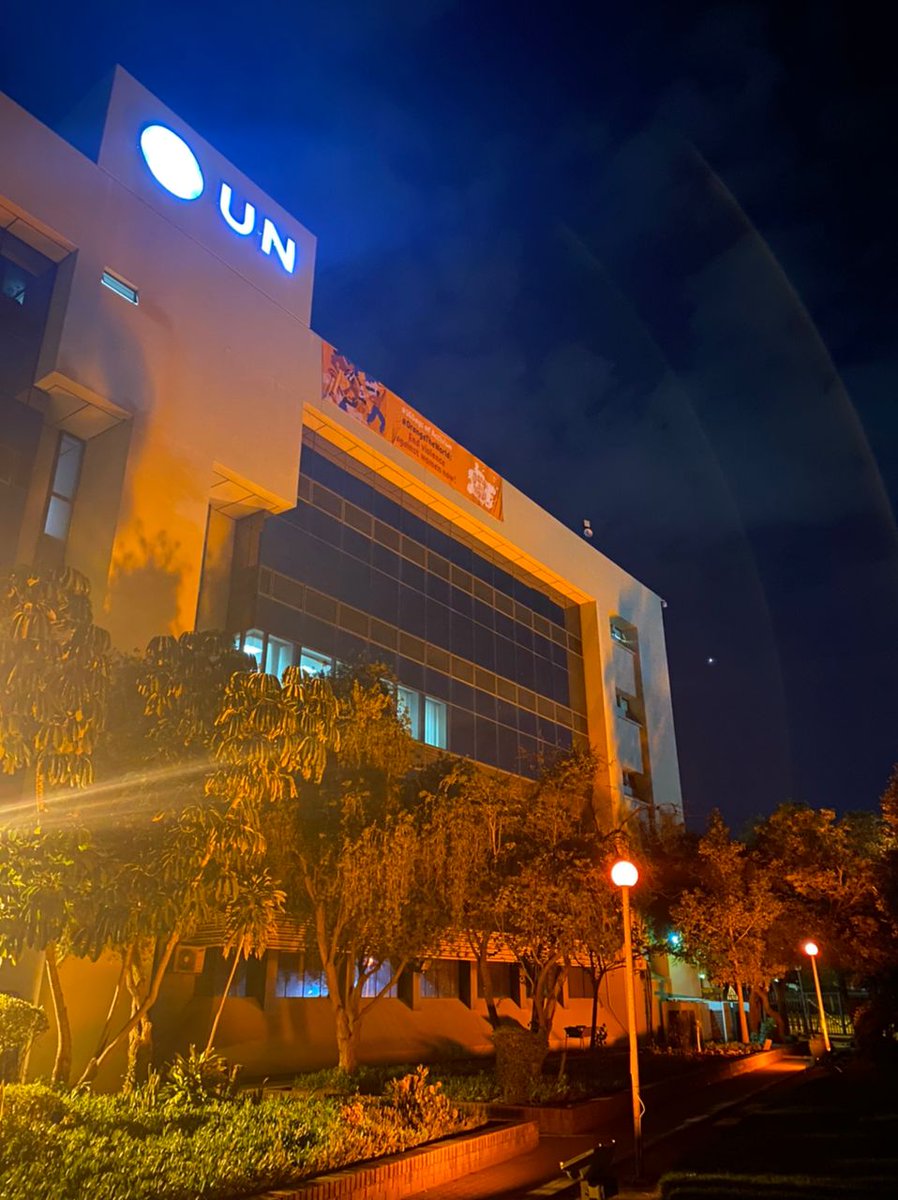 UNDP_Botswana's tweet photo. In line with this year’s 16 Days of Activism against #GBV theme—“Orange the world: End violence against women now!”— We illuminated the UN building in orange in support of the campaign to combat Violence Against Women &amp; Girls
#OrangeTheWorld #16Days https://t.co/0dmwir6g4c