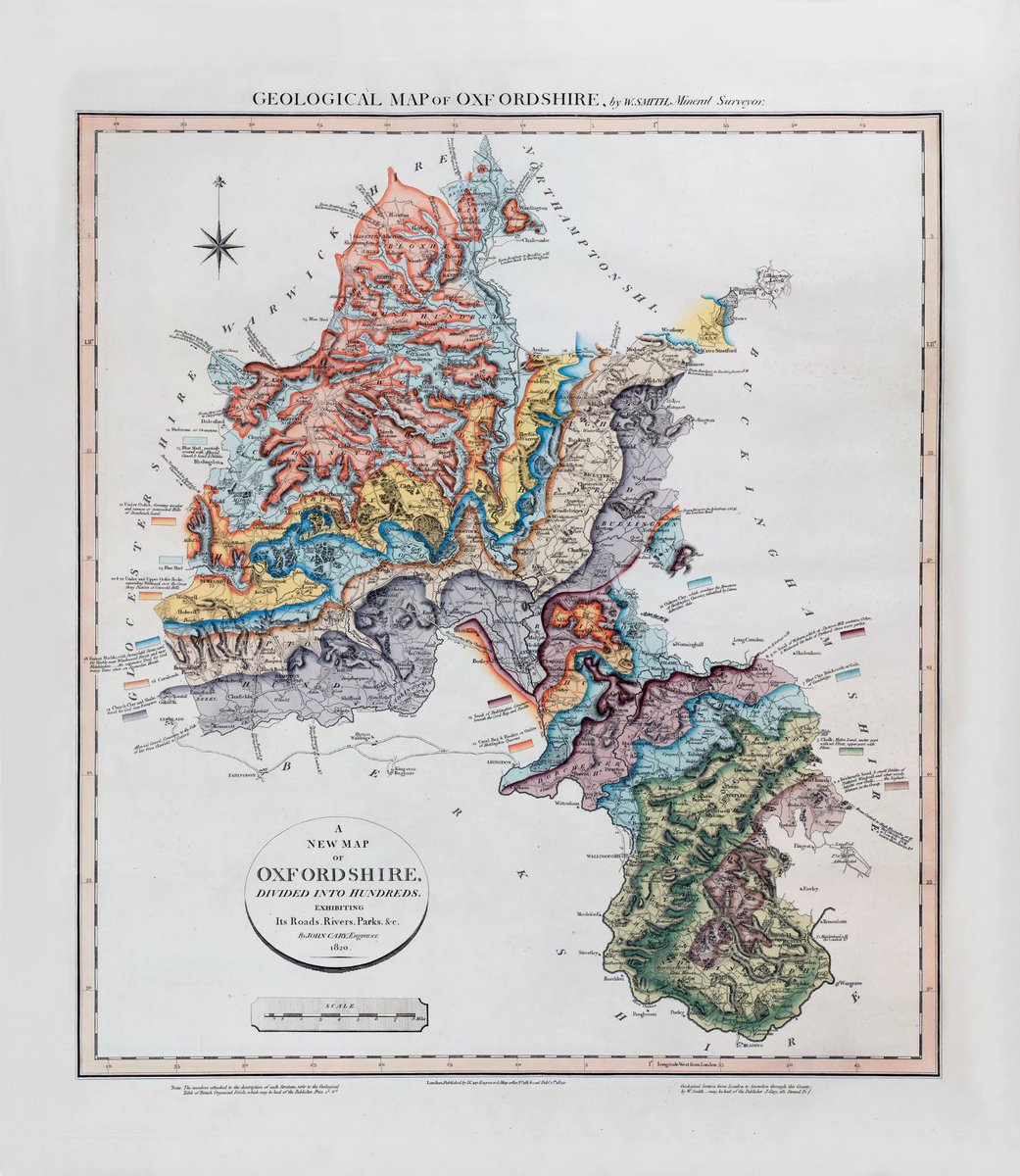 Did you know William Smith, 'Father of English geology', created geological maps of English counties? If you’re searching for a unique gift this Christmas, order a print of your favourite from our Picture Library 🗺️ 21 to choose from! 🎄 ow.ly/33zt50H47u7 #MapMonday