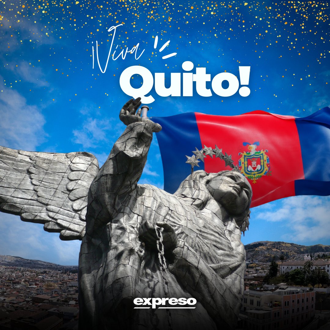 Expresoec's tweet photo. ¡Quito es un Edén de Maravillas! 🎉 
Hoy nuestra capital conmemora 487 años de fundación, déjale un mensaje a esta Luz de América que hoy está más encendida que nunca. ¡VIVA QUITO! ❤️ 💙 https://t.co/gQpFmXwnin