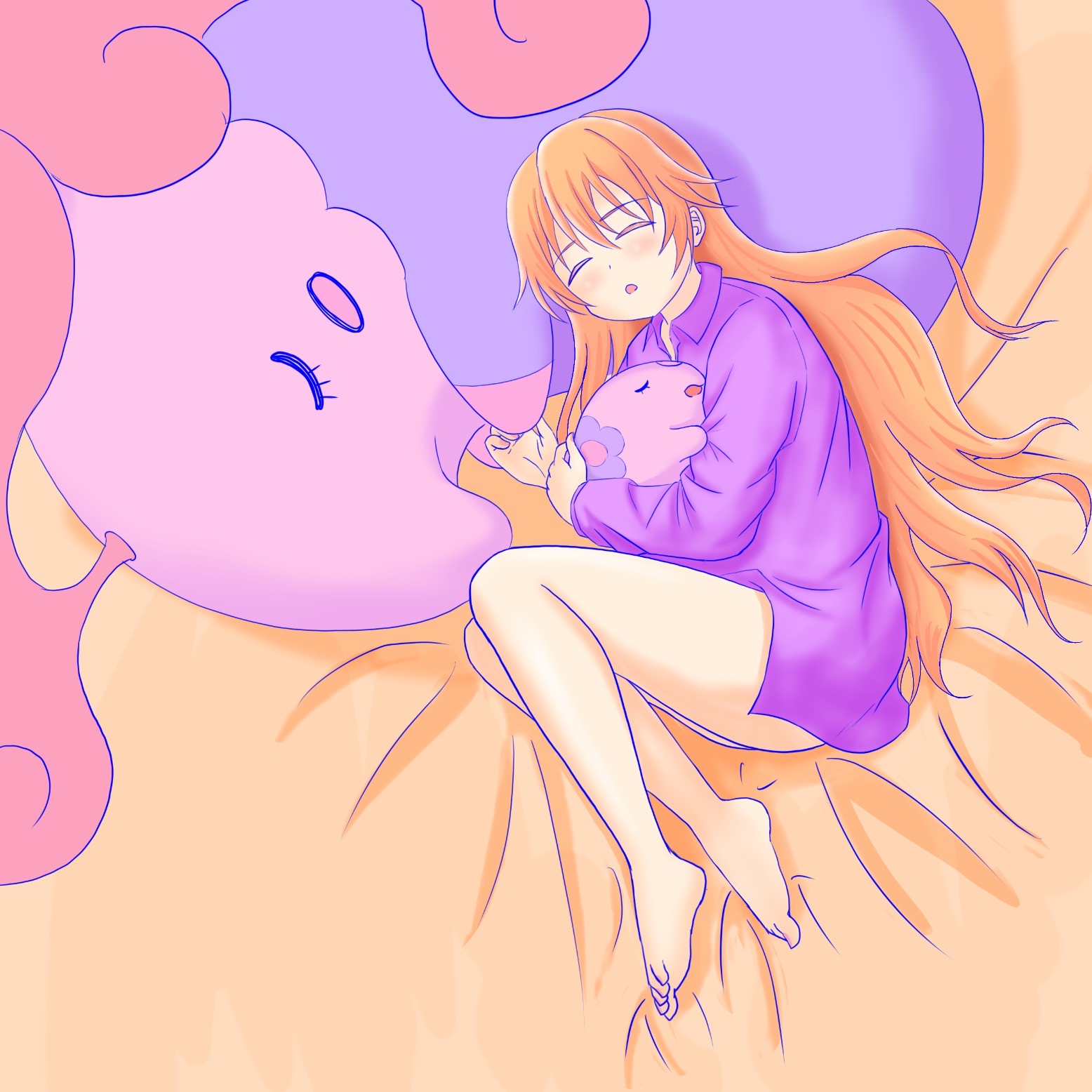 雪野りんご ポケモンのムンナとムシャーナとお昼寝してる彼方ちゃん描きました すやぴ U U ニジガク ラブライブ 近江彼方 ポケモン お絵描き T Co Cqwgvtr7zf Twitter