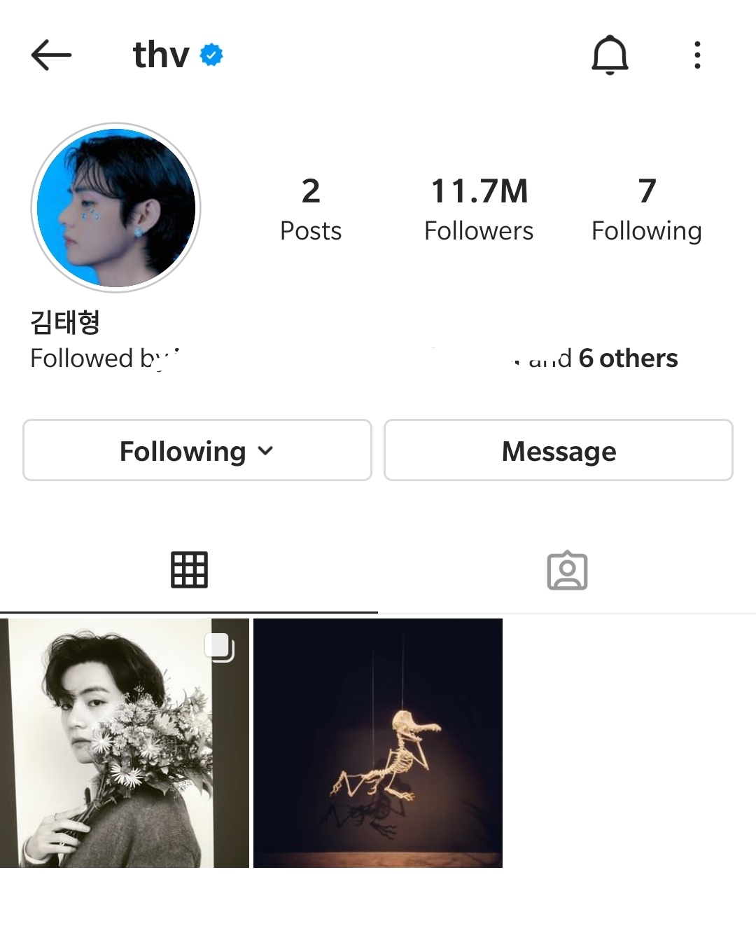 Taehyung India FB  Fri(end)sˡᵒᶜᵏᵈᵒʷⁿ •◡• on X: Now at 11.7 Million  followers on Instagram, Kim Taehyung aka BTS V is the fastest in history to  achieve those numbers as he continues