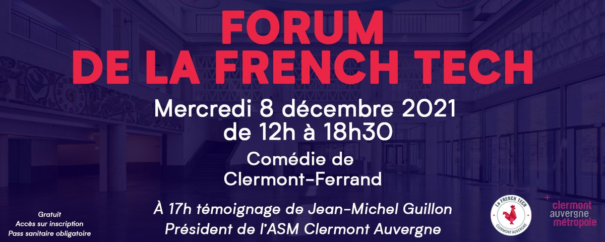 BioSilicium's tweet photo. 📆 Ce mercredi, venez nous rencontrer au Forum de la French Tech, pour découvrir nos progiciels de gestion de la qualité, de l'hygiène &amp; sécurité, de l'environnement ainsi que de l'activité des laboratoires accrédités 17 025.

#frenchtech #QHSE #traçabilité #innovation #auvergne https://t.co/eysFiUBMge