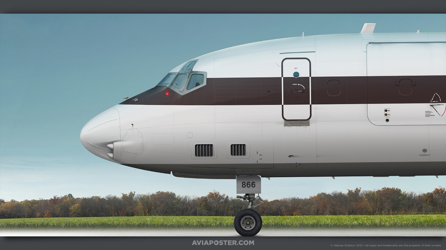 オータムセール 「MCDONNELL DOUGLAS DC-8 SUPER 73」アートポスター