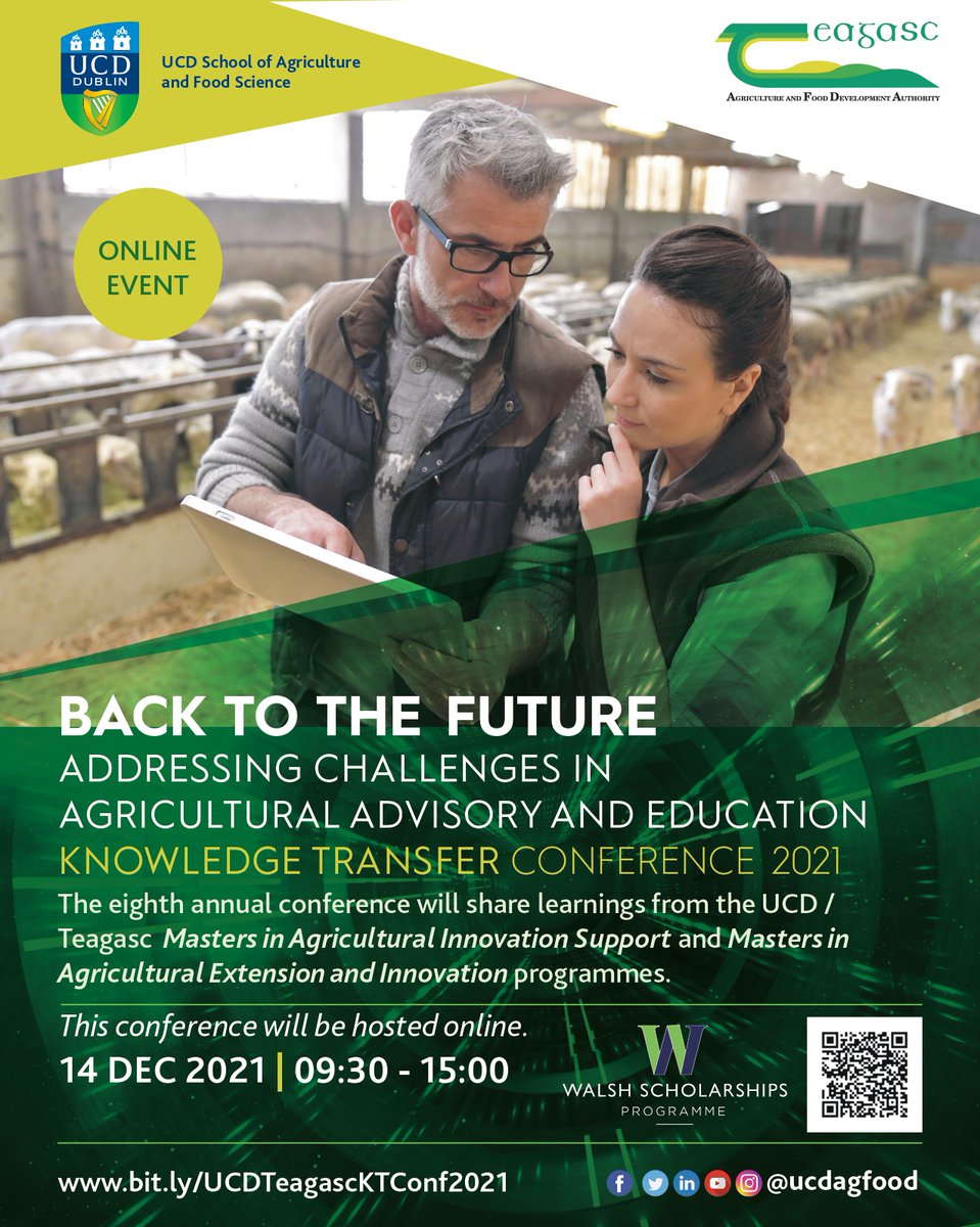 ucdagfood's tweet photo. One week to go until @ucdagfood @teagasc Annual KT Conference with Keynote address from @McGuinnessEU 
Register: https://t.co/Tk0Kt7neMB
@tomas_russell @monicamgorman @aoife_f @DonnachaRyan97 @kkamb10 @B_Len3 @UCD_AgExtension 
Full conference programme ⤵️⤵️⤵️ https://t.co/eI8Es6CYWL