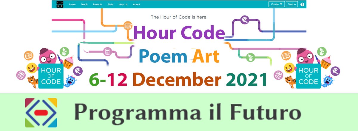 MaGiBattaglia's tweet photo. Potete leggere la nostra raccolta  #RimeDaCodice #OradelCodice2021 con @ProgrammaFuturo 
  on Wakelet - Hour of the Code 2021  https://t.co/rqx7adqu0c via @wakelet https://t.co/BSQlj55wXC