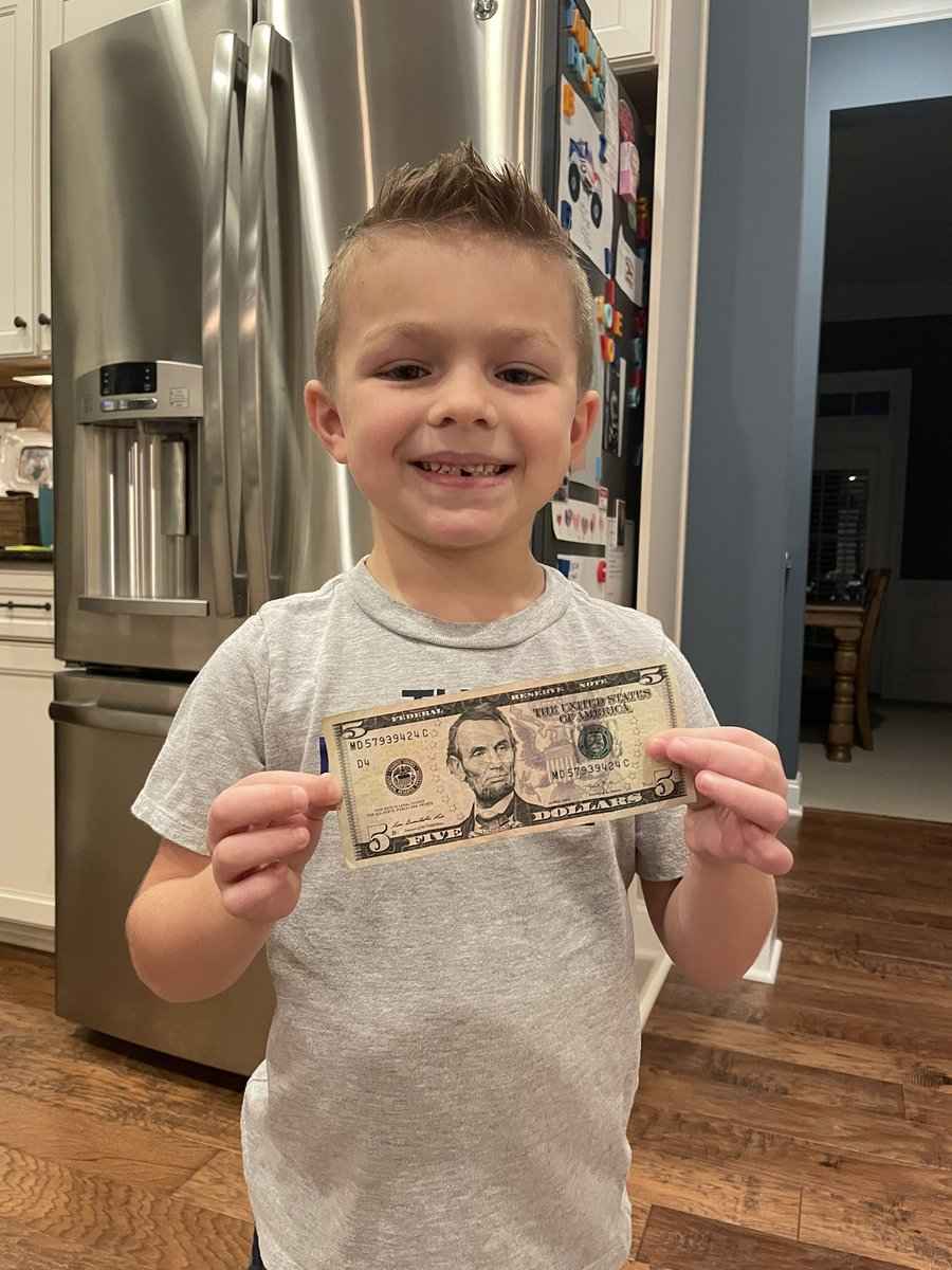 Firsts are pretty sweet! Bye tooth!