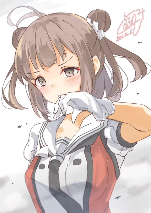那珂ちゃんは負けないもん。

#艦これ版深夜の真剣お絵描き60分一本勝負 
#艦これ版真剣お絵描き60分一本勝負_20211206 #艦これ 