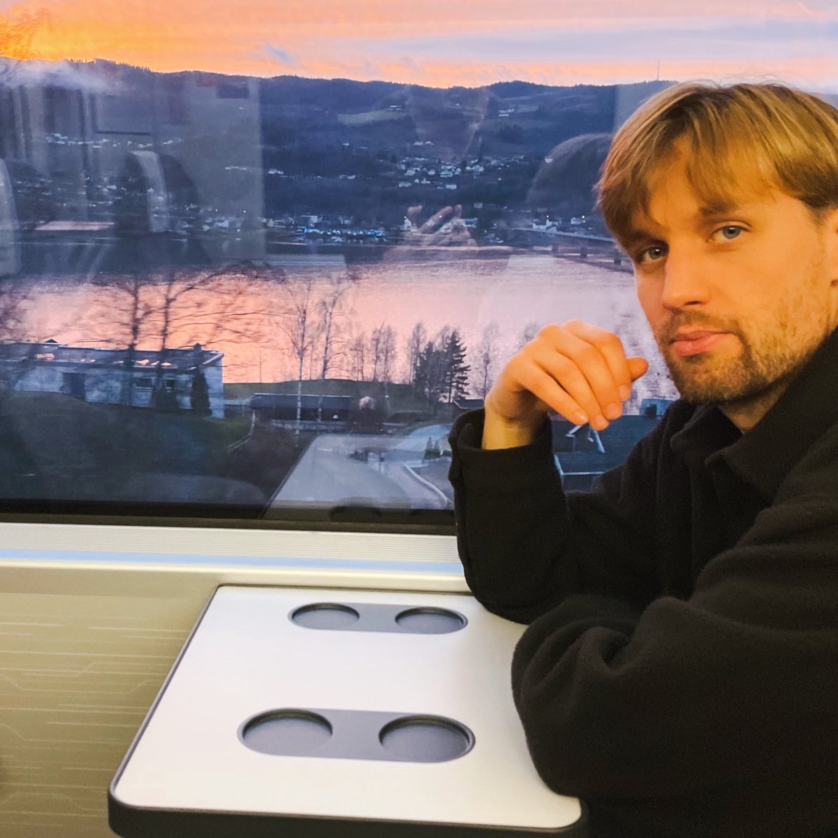 Philosophizing on the train to Lillehammer, Norway #mondaythoughts