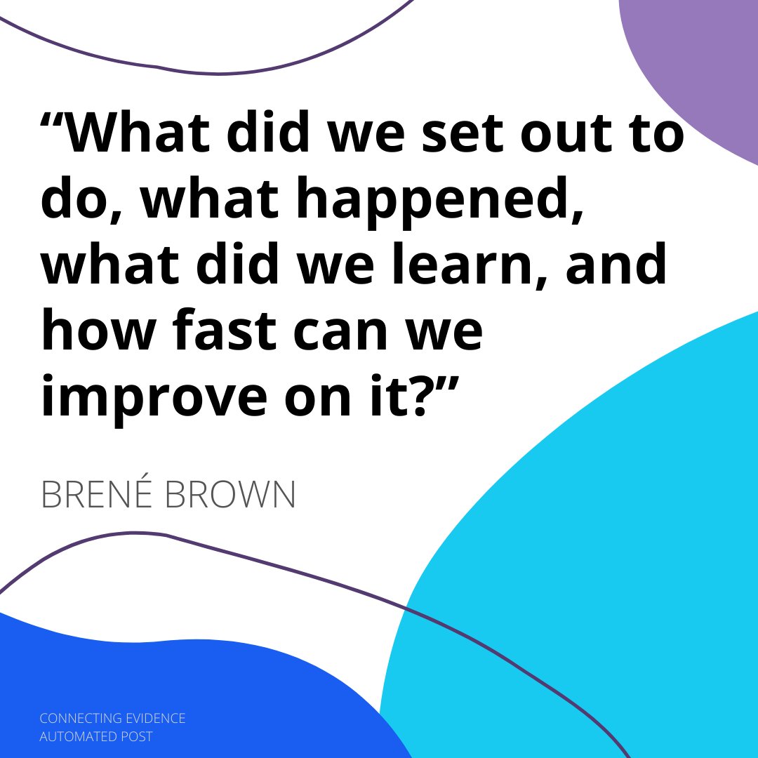 If you want to improve your organization / programs / services this is one of the questions you should be asking yourself. This is what evaluators, #HSD professionals, and / or facilitators help you do.