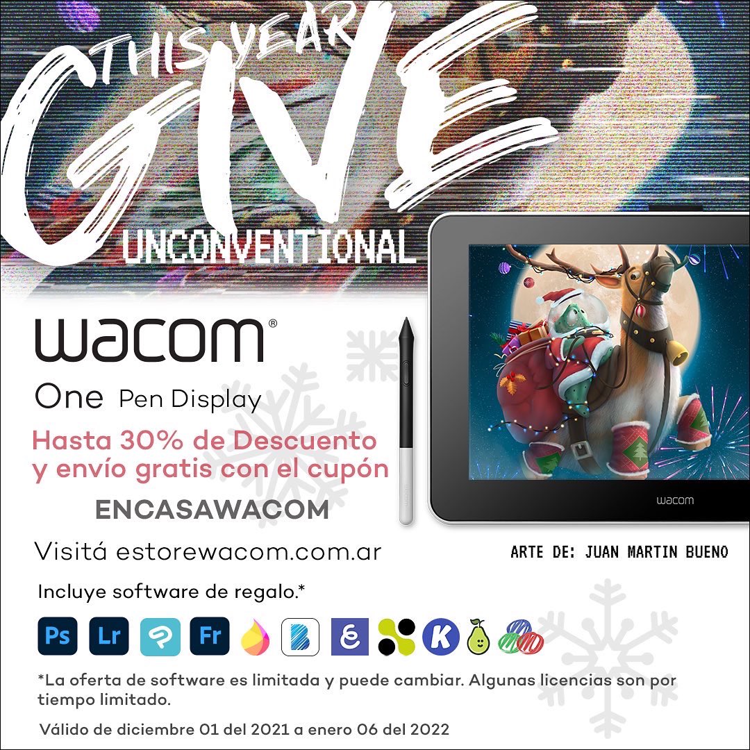 wacom_ar's tweet photo. 🎄El espíritu navideño ha llegado a Wacom con descuentos increíbles de HASTA 30% DE DESCUENTO💥

🎁 El mejor regalo para esta #navidad lo tenemos en nuestra tienda oficial Wacom Store Argentina🇦🇷

📌Entra en: https://t.co/F9TM2RiLVt y aprovecha los cupones de descuentos!

#Arte https://t.co/axMk2YA8nF