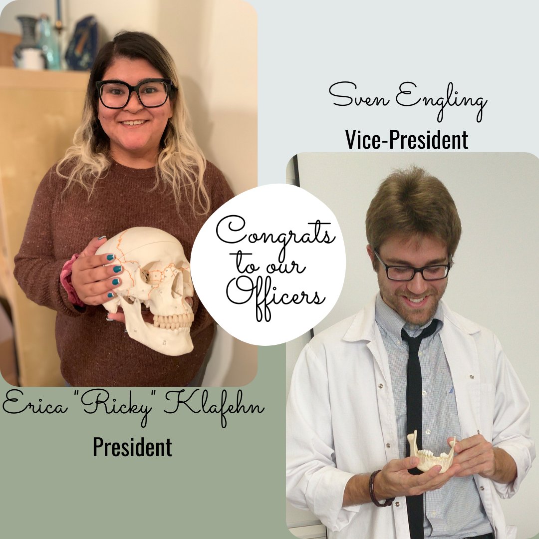 JJCFOSANT's tweet photo. Congratulations to our President, Erica "Ricky" Klafehn, and Vice-president, Sven Engling, for defending their masters thesis last week! You all did a phenomenal job, no bones about it.

#JJCFOSANT #johnjaycollege #forensicanthropology #forensicscience #thesisdefense https://t.co/eXtwjgVx1o