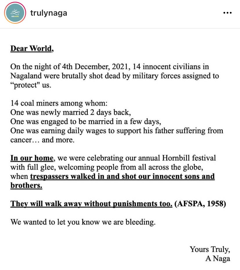 JohnRuvinu's tweet photo. Rest well my naga brothers. 🕊🏴 #RevokeAFSPA #NagalandFiring #NagalivesMatters
We are bleeding. 🕯 https://t.co/NAebx6RABS