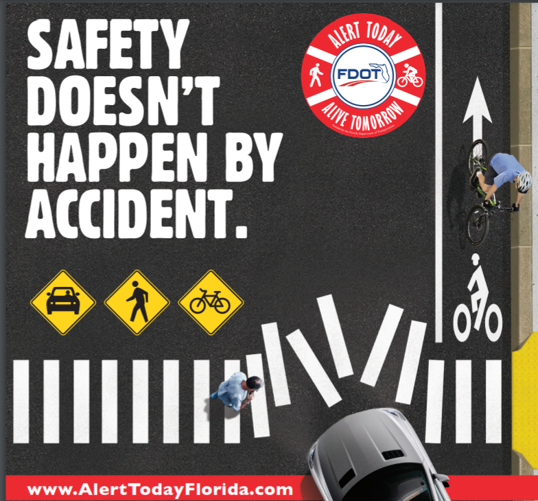 MelissaWandall's tweet photo. 2X as many pedestrians have died in crashes in St. Petersburgh, FL compared to 2020. St. Pete police are partnering with @AlertTodayFL on their #AlertTodayAliveTomorrow campaign to educate everyone about the rules of the road - https://t.co/y41DidWQKt
#RoadSafety #VisionZero https://t.co/JYQrUEWFvX