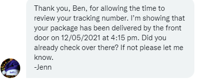 murben5's tweet photo. Dang... If only I had thought of that.. Thanks @Fedex 🙄 https://t.co/VMwoq5CrnM