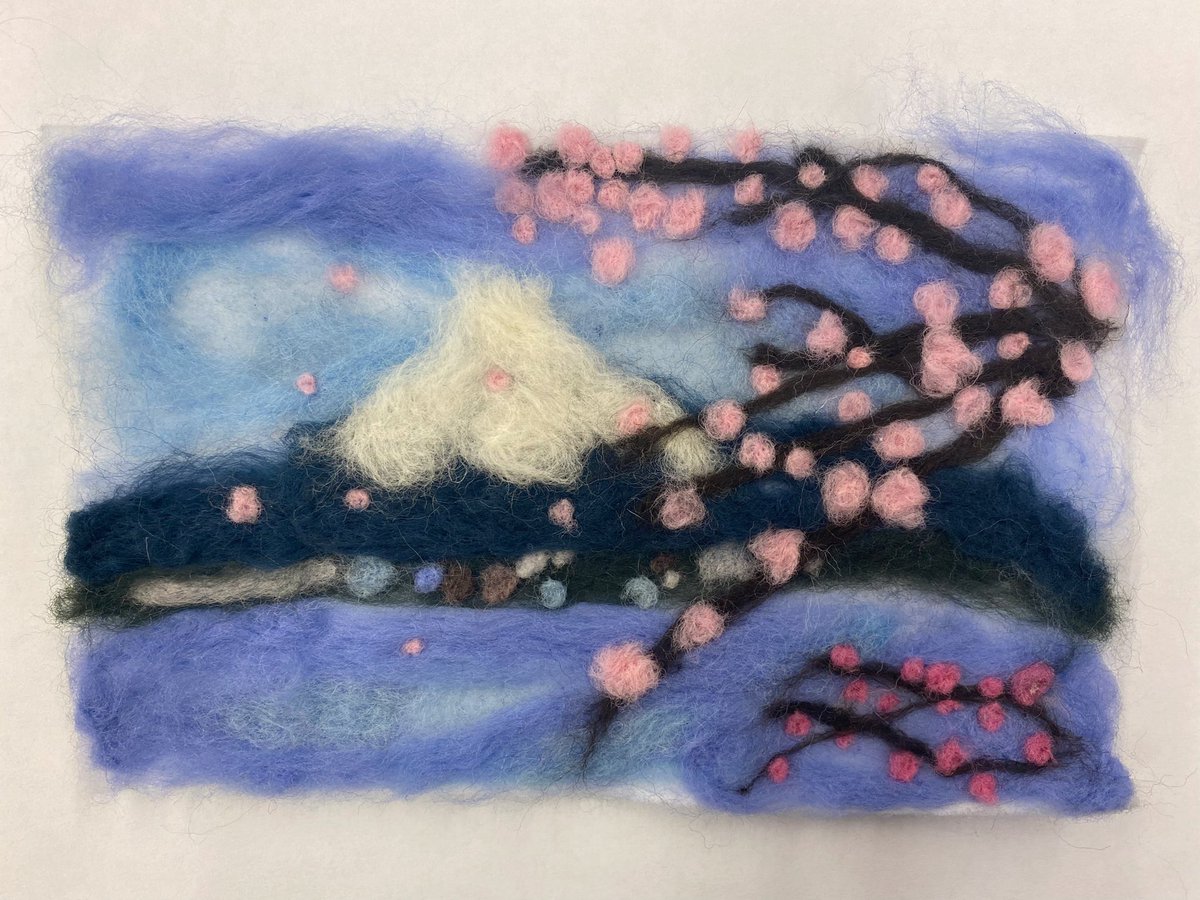 cfisherHDHS's tweet photo. Needle Felted Landscapes in Crafts #hdhspride https://t.co/1scpZneB1N