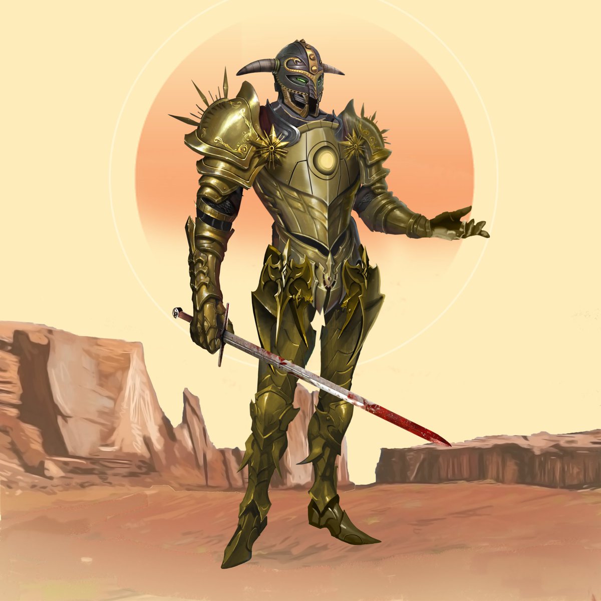 <a href="/CryptoKnightSOL/">CryptoKnights - NFT Collection on Solana</a> 
One of my New Crypto Knights NFTs, how cool is this art 😍😍