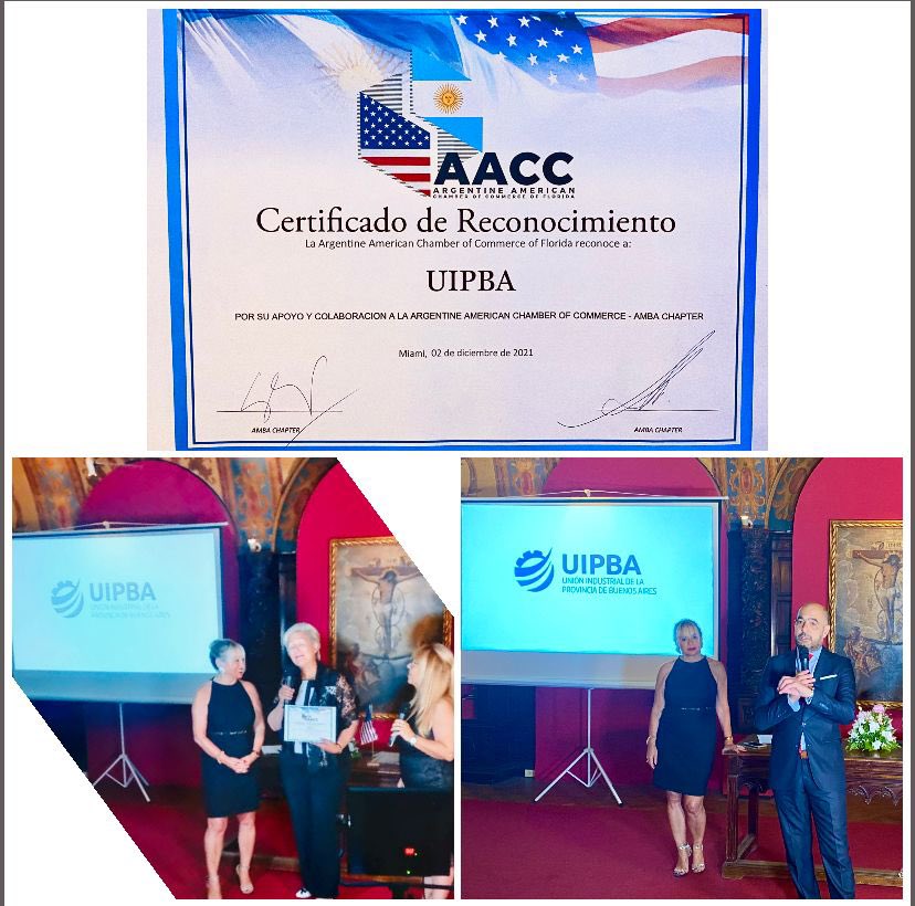 🔹En el marco de la presentación de “Chapter AMBA - Buenos Aires”, <a href="/ChusSilvia/">Silvia Chus</a> recibió en nombre de #UIPBA un reconocimiento de la Cámara de Comercio de Florida por el trabajo realizado para fomentar la exportaciones de PBA. 

👉🏼¡Seguiremos trabajamos juntos!💪🏼