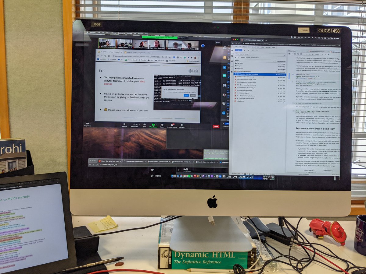 Super happy to work with amazing people from <a href="/NeSI_NZ/">NeSI</a> conducting ML101 training ! #machinelearning #phdlife