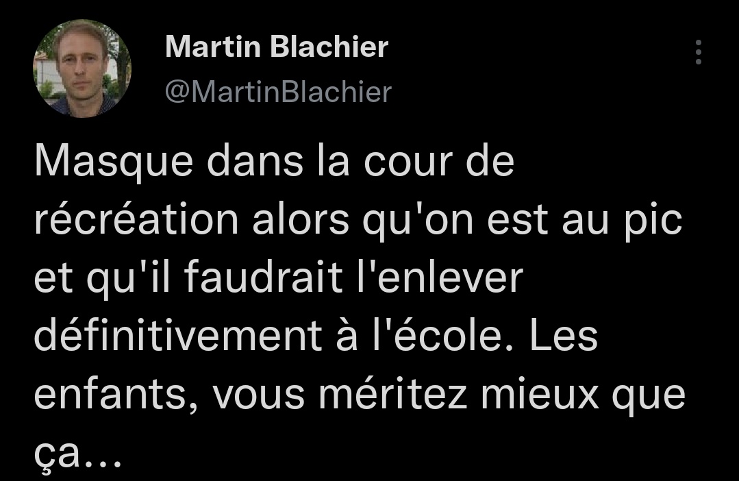 lebrac21's tweet photo. Les amis, j'ai l'honneur de vous annoncer que la famille des complotistes s'agrandit. Souhaitons la bienvenue à notre nouveau compagnon de route Martin Blachier (Martinou pour les intimes). Son cheminement spirituel fut long et tumultueux. #TouchezPasAuxEnfants #Castex https://t.co/aYeLUCEuVH