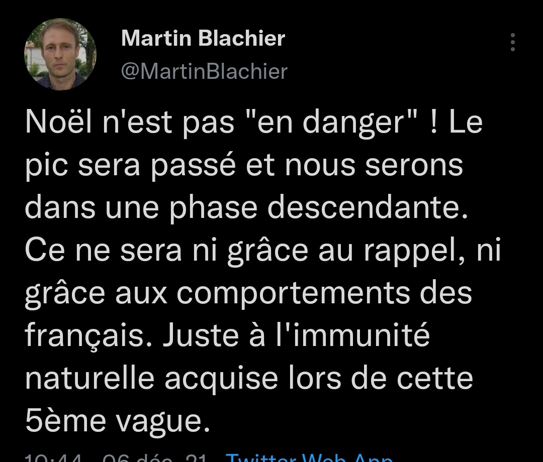 lebrac21's tweet photo. Les amis, j'ai l'honneur de vous annoncer que la famille des complotistes s'agrandit. Souhaitons la bienvenue à notre nouveau compagnon de route Martin Blachier (Martinou pour les intimes). Son cheminement spirituel fut long et tumultueux. #TouchezPasAuxEnfants #Castex https://t.co/aYeLUCEuVH