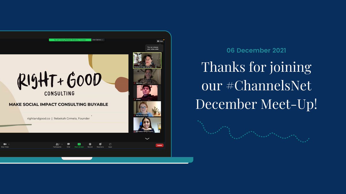 thechannelsnet's tweet photo. Thanks so much to @rebekahgrmela of Right + Good strategic communications consulting for hosting tonight's #ChannelsNet monthly networking meet-up!
π We learned so much from your experiences and advice. https://t.co/cK7CdbFH1A