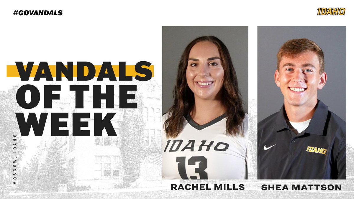 Shout out to to this week's #VandalsOfTheWeek 👏

🍎 <a href="/rachmills9/">Rachel Mills</a>
🍎 @gv_sheamattson

#GoVandals
