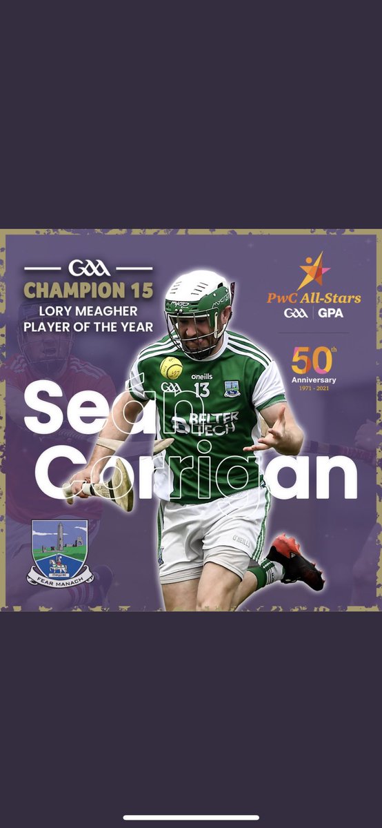 BridgeGFC's tweet photo. & a special shout out to Sean who was voted as Lory Meagher Cup Player of the year, a superb individual accolade. #DualStar ๐ดโซ๏ธ๐ขโช๏ธ https://t.co/lWs8r9x31w