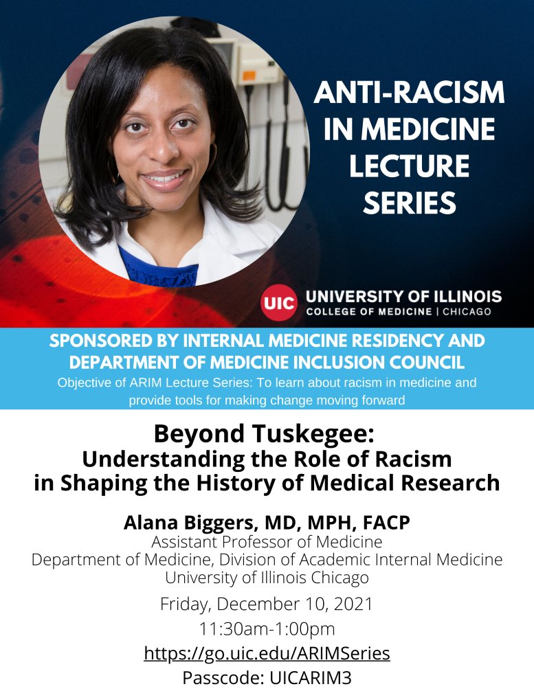 Friday, December 10th | 11:30 a.m. - 1:00 p.m.
Please join us at the following link: go.uic.edu/ARIMSeries Passcode: UICARIM3