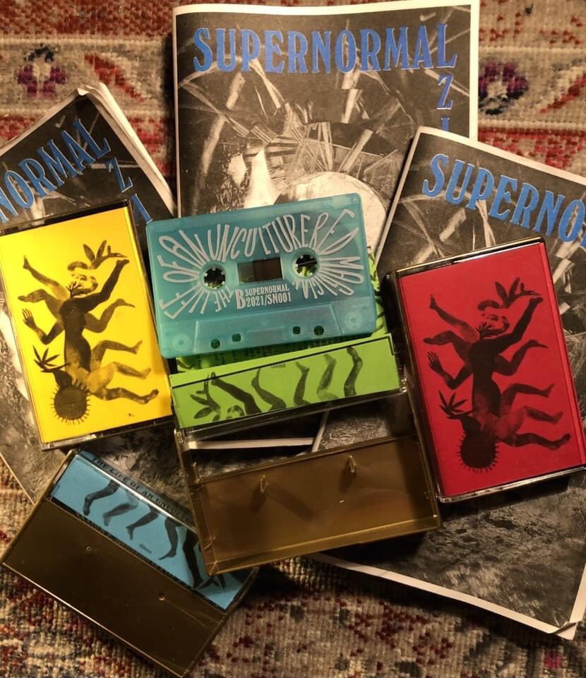 SUPERNORMALFEST's tweet photo. SN are chuffed beyond belief to announce that we're launching our first ever zine and tape compilation! Behold the ultimate SN stocking fillers, before your very eyes, and for sale on our Bandcamp right now!   https://t.co/x87Zi7ceFq (1) https://t.co/3vRtnx30UB