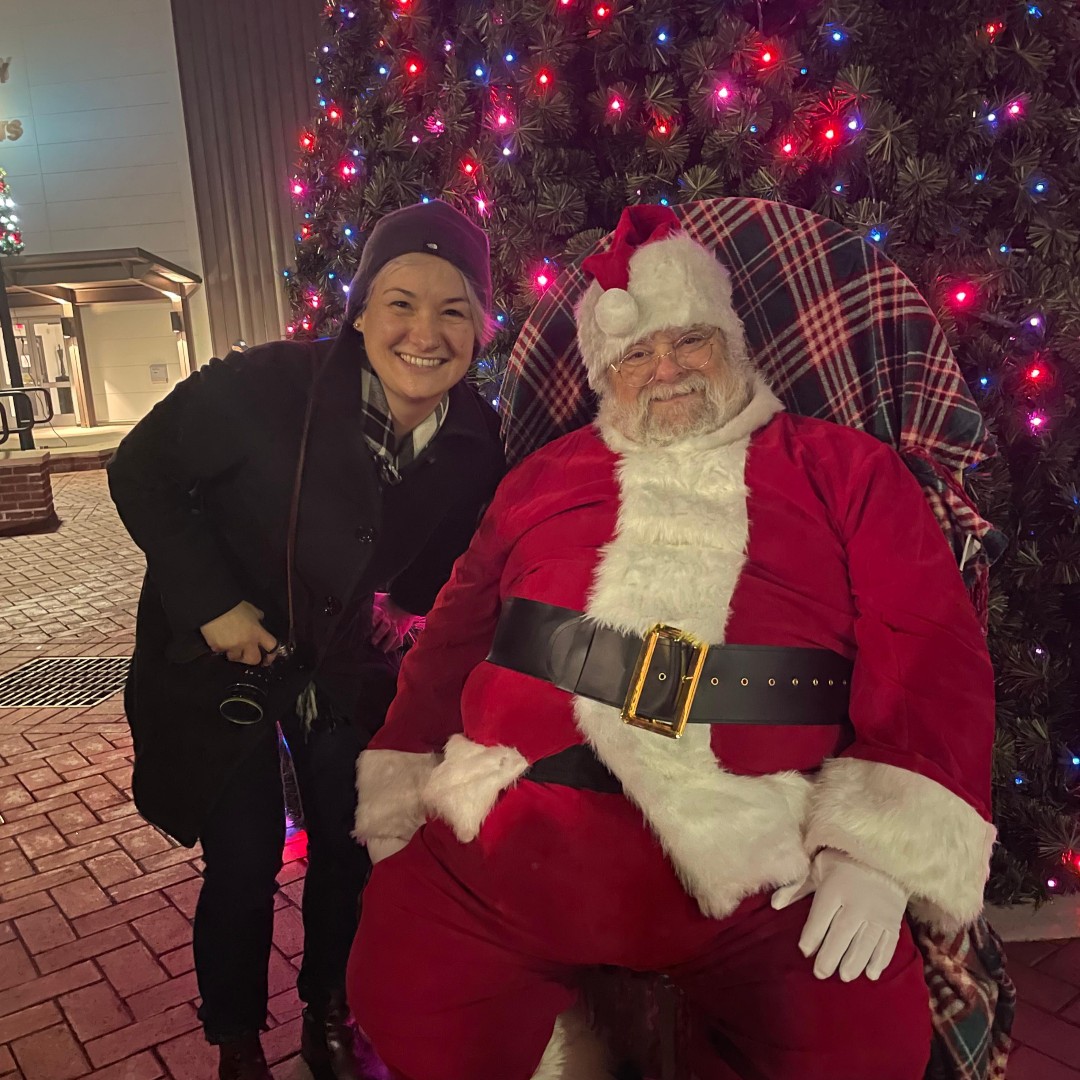 VizVibe's tweet photo. Our Design Director, Megan Sterenchock, spent some time convincing Santa why the VizVibe Team should be on the Nice List this year at the Downtown Hazleton Tree Lighting event on Friday evening! 🎅
#downtownhazleton #hazletonpa #treelighting #communityevent #santa #vizvibe #nepa https://t.co/JPXTOs5GLy