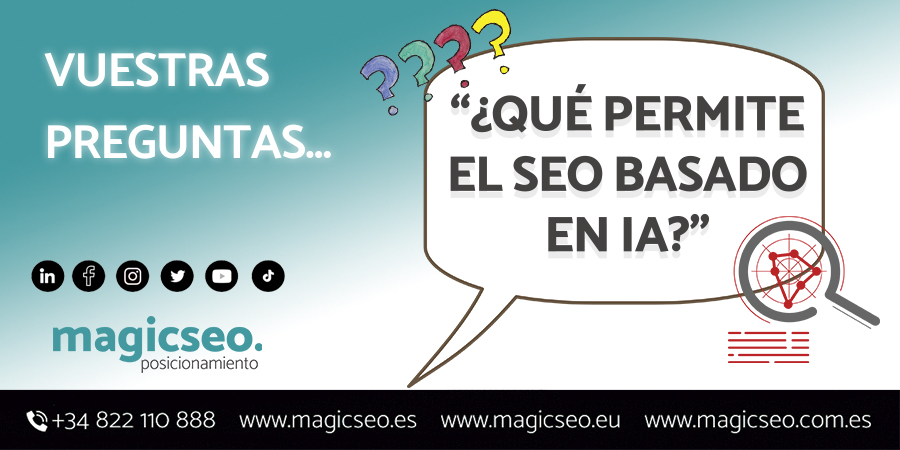 magicseoweb's tweet image. La #IA permite posicionar las #webs de los clientes desde la ciudad donde esté su público objetivo, lo cual es una ventaja respecto a su #competencia.
Además, atraemos #tráficodecalidad hacia las páginaswebs, con el objetivo de aparecer en las #primeraspociones.
Contáctanos.