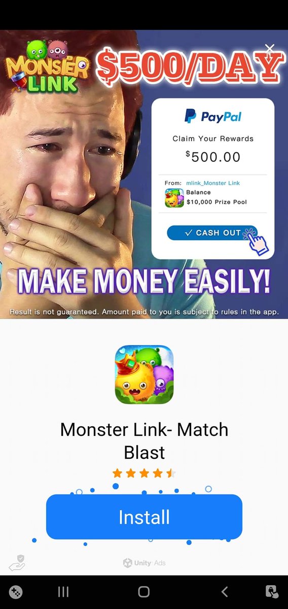 AtFNF16's tweet photo. @markiplier Did you know about these people using your pictures to advertise their mobile game? https://t.co/TtIx4AZMOD