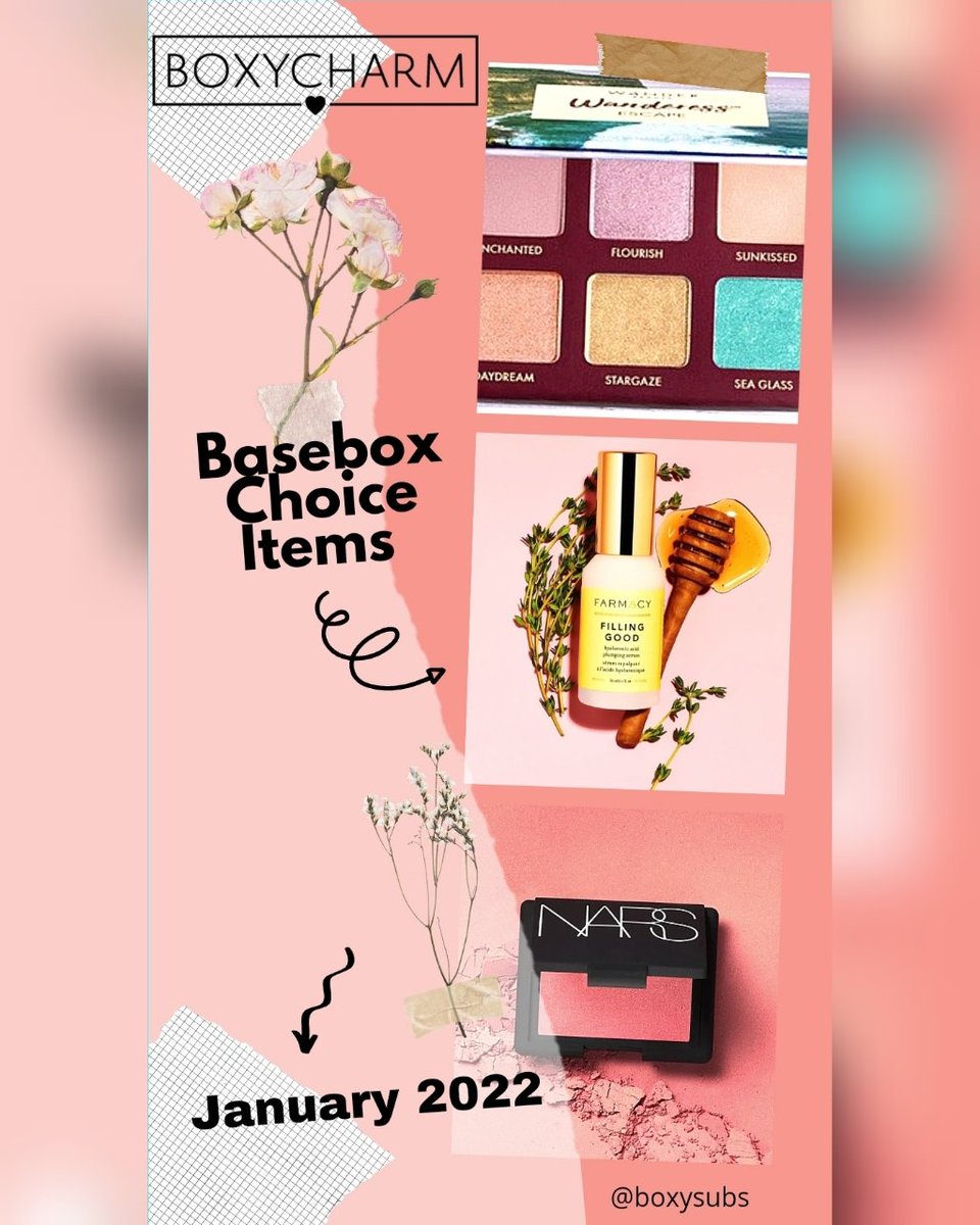 skellysubs's tweet image. Happy Choice Day Charmers! These were our #BoxyCharm #Basebox Choice Items for January 2022.