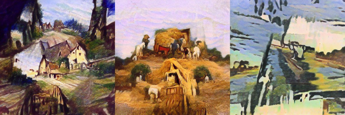 The Impressionists were obsessed with the light of natural scenes. Here we have 3 pieces that are reminiscent of the type of brushstrokes they used 🖌️🖌️
#Solana #NFT