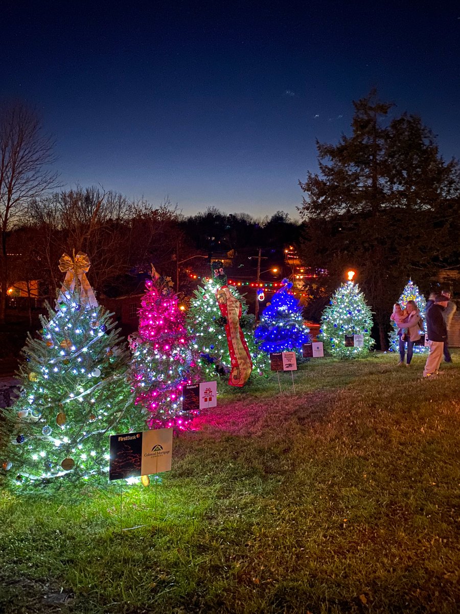 BotetourtChambr's tweet photo. The @fbvirginia Tinsel Trail is officially open and welcoming visitors through the end of December. Come out to Fincastle, Virginia and enjoy this beautiful illuminated Tinsel Trail of trees designed by area businesses! 

https://t.co/cX5nnkHQ1e https://t.co/7qtMJmkxAW