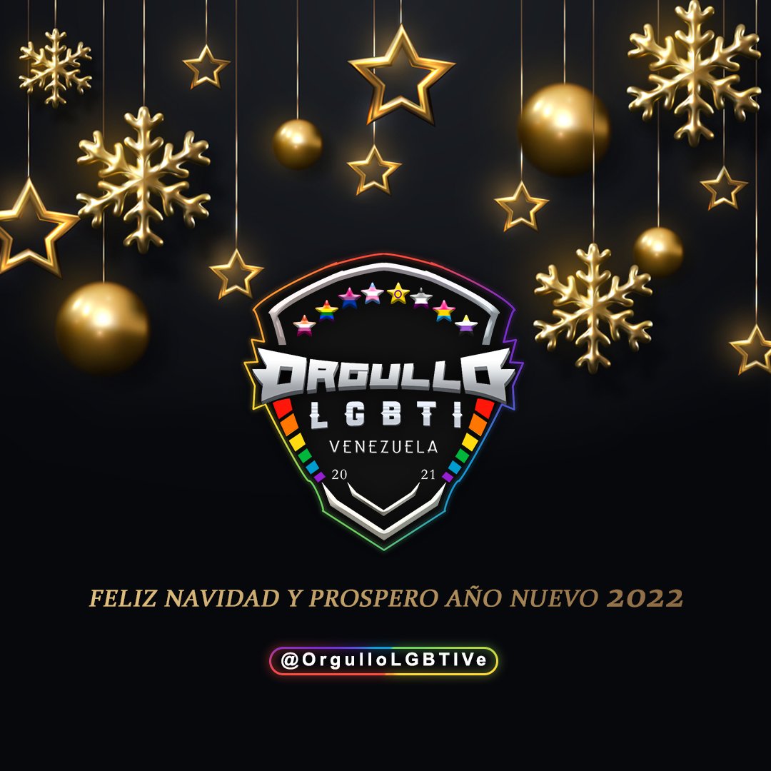 OrgulloLGBTIVE's tweet photo. 🎄🎁Feliz Navidad y Prospero Año Nuevo 2022 🥂🎇🏳️🌈🏳️⚧️
#FelizNavidad #Navidad2021 #pride2021 #OrgulloSiempre #OrgulloLGBTIVenezuela #OrgulloLGBTIVe https://t.co/jwyfjAahNh