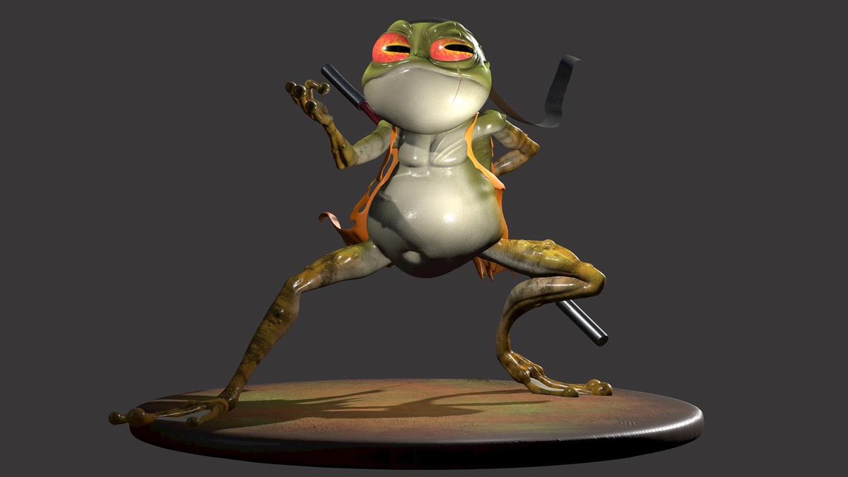 Kennyordie's tweet photo. En 2010 toqué por primera vez el 3D con programas como Lightwave o el maravilloso Zbrush. Desde entonces me lleva picando el gusanillo. Espero dentro de poco enseñaros más “muñecajos” como estos. #3Dartist #zbrush #3Dcharacter #3Dsculpt #3Dfrog #videogames #3Dprinting #3dcgi https://t.co/abpquVfb97