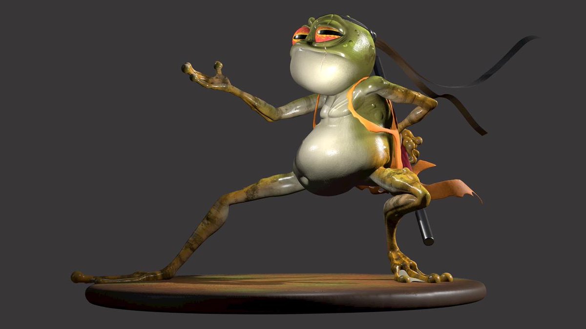 Kennyordie's tweet photo. En 2010 toqué por primera vez el 3D con programas como Lightwave o el maravilloso Zbrush. Desde entonces me lleva picando el gusanillo. Espero dentro de poco enseñaros más “muñecajos” como estos. #3Dartist #zbrush #3Dcharacter #3Dsculpt #3Dfrog #videogames #3Dprinting #3dcgi https://t.co/abpquVfb97