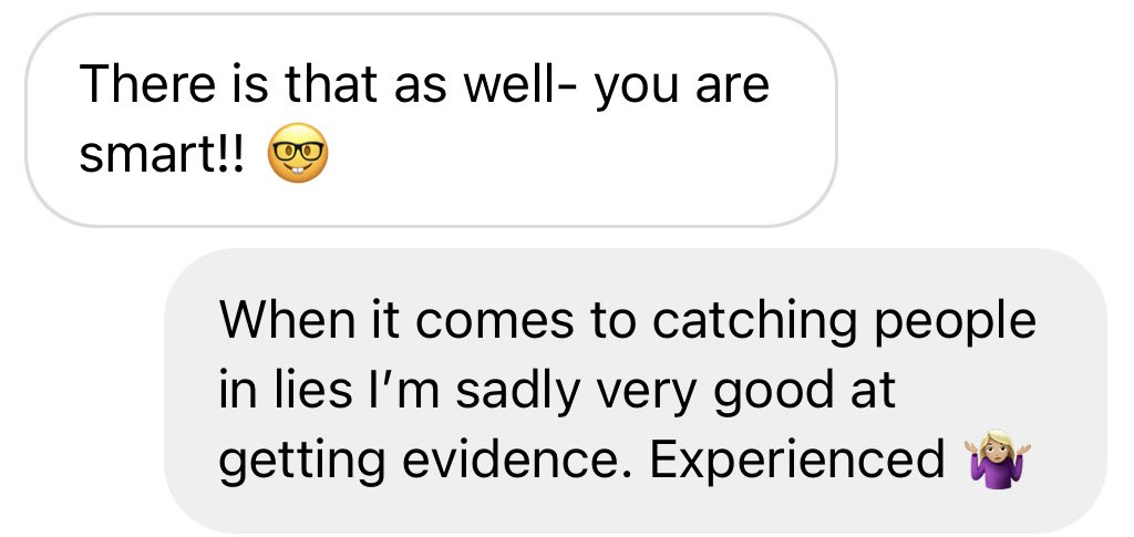 AlisonBickar's tweet photo. Gave advice on how to catch a liar in the act 😅😬 https://t.co/zDPZIND0Bi
