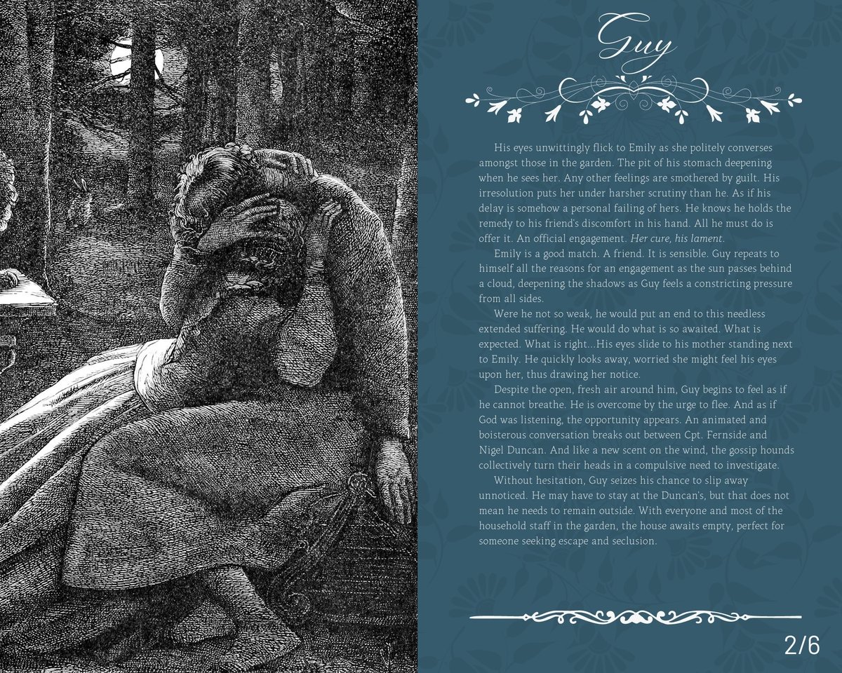 CrowTreeEnt's tweet photo. In our next (hypothetical) POV series, the question was: What would each LI do if they walked into a room and unexpectedly found Miss Fernside sitting in the middle of the room, crumpled on the floor crying?
We will start with Guy’s.

Part 1: https://t.co/FyrQDz5gUB