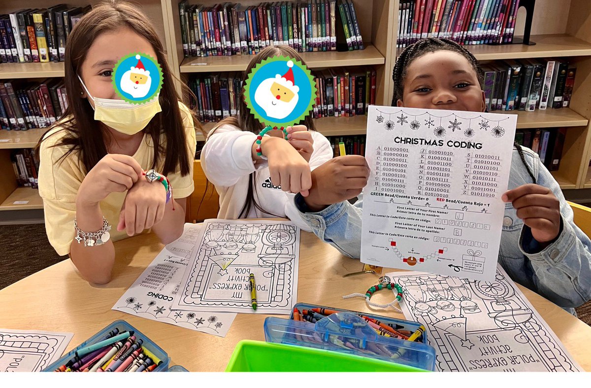 thegoodread's tweet image. More fun and great #memories with #storybookstem #binarycoding & #thepolarexpress in the #library! @CarrollColts #futurereadylibs #STEMeducation #stem