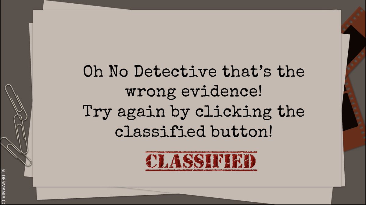 LTimmermanEDU's tweet photo. Awesome day with my 8th graders! They were engaged in an interactive PowerPoint where they had to be detectives! 🕵️ Once they answered all the questions correctly I gave them the TOP SECRET code to Quizizz! They had a blast and it was great listening to them help their partners! https://t.co/gDwfGT6TdQ