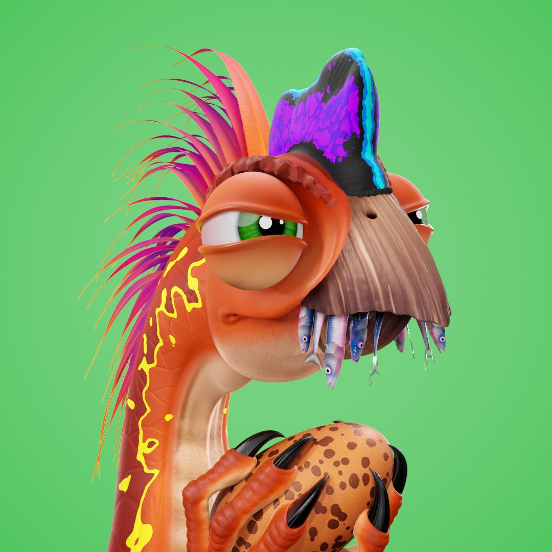 Oviraptor #226 noticed things feel a bit different in the metaverse and is questioning whether it's air he's breathing right now.🦖 Rare traits include "Suspicious Expression" and "Small Fish".🐣🐟 #NFT #NFTCommunity #nftcollectors #nftart #NFTcollection  opensea.io/assets/0x495f9…