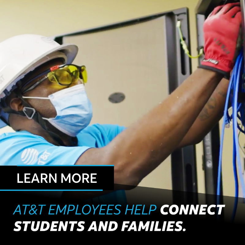 ATTimpact's tweet photo. AT&amp;T employees are helping bridge the digital divide and provide internet access to those in need.