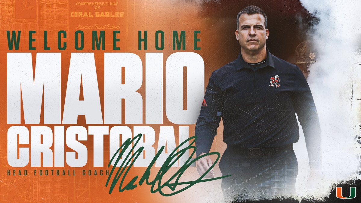 Columbus Explorers Football (@columbusftball) on Twitter photo Explorer Nation: Join us in welcoming home our very own Mario Cristobal '88! The former University of Oregon football coach was named the head football coach of his alma mater <a href="/univmiami/">University of Miami</a> this afternoon. We are proud to have you home, Mario! #CPride #Adelante Explorer Nation: Join us in welcoming home our very own Mario Cristobal '88! The former University of Oregon football coach was named the head football coach of his alma mater <a href="/univmiami/">University of Miami</a> this afternoon. We are proud to have you home, Mario! #CPride #Adelante