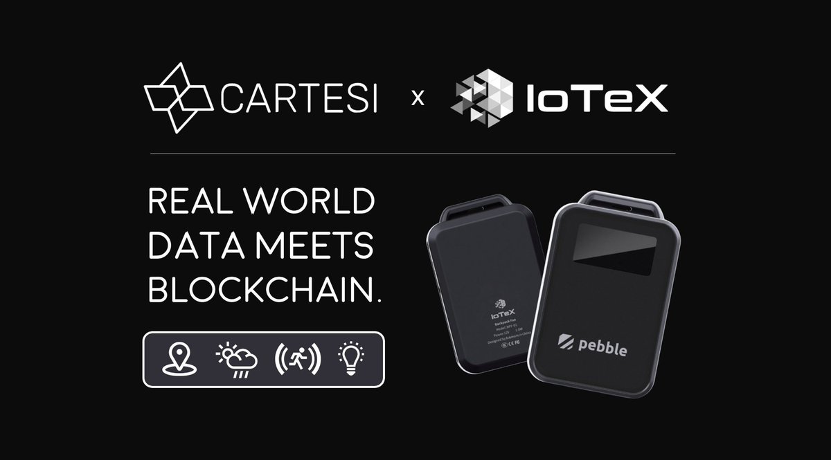 iotex_io's tweet photo. The IoTeX x @cartesiproject Idea-Thon is now underway! 💡

We had an awesome kickoff today to showcase the power of verifiable data + verifiable computing. You can still join -- submit your best Web3 IFTTT ideas by Dec 9.

➡️ Watch the replay: https://t.co/yXoUAFkYJJ $IOTX $CTSI https://t.co/OQzHuEN6vA