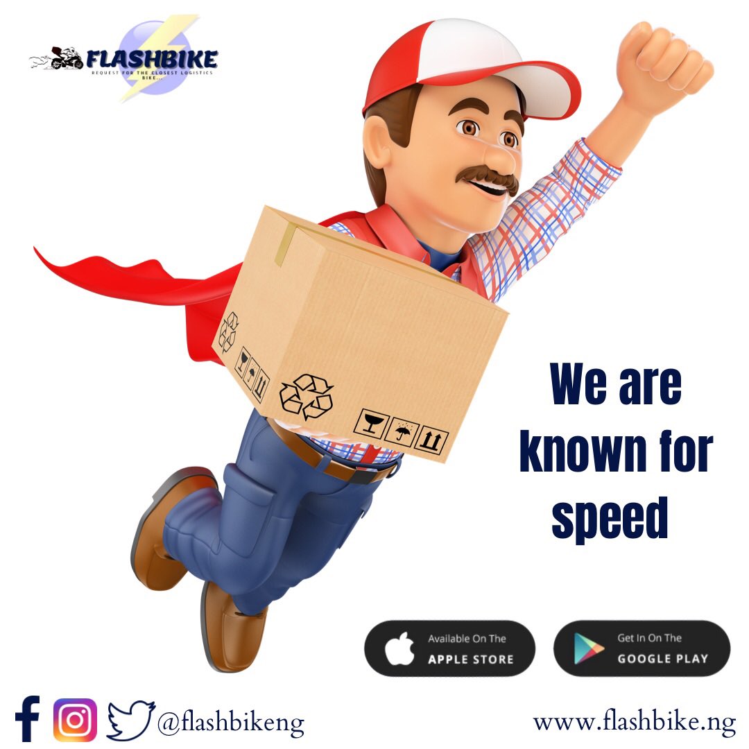 flashbikeng's tweet photo. We promised you speed and we are keeping the promise.
Give us a trial today and start by downloading our app from the App Store and Google Play Store.
#flash
#flashbike
#anewmodel
#logistics https://t.co/JezTxf2DmH